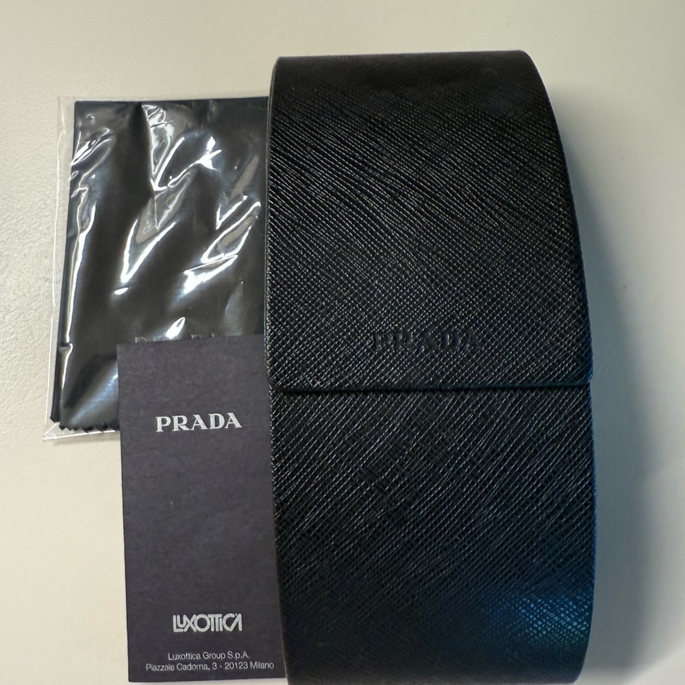 Prada Textured Black Sunglasses Case